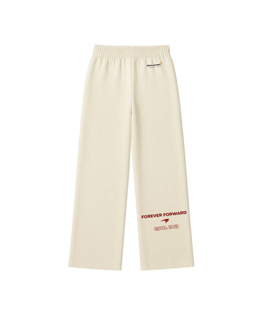 McLaren Off White Wide-Leg Track Pants