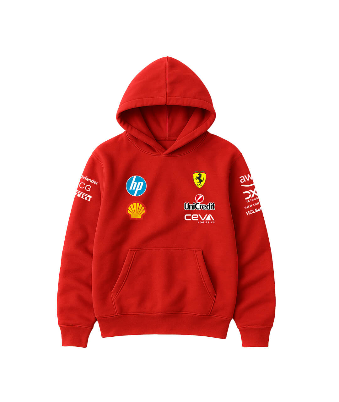 Ferrari Full-Zip Hoodie – Rosso Corsa Edition