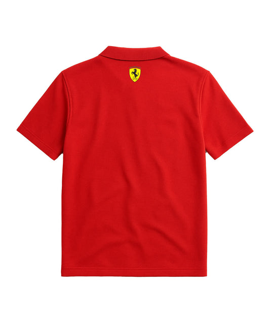 Scuderia Rosso Red Half-Zip Polo
