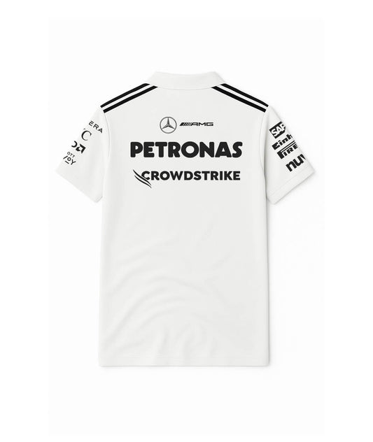 Mercedes White Team Tshirt 2025