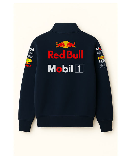 Red Bull Navy Teal Half Zipper