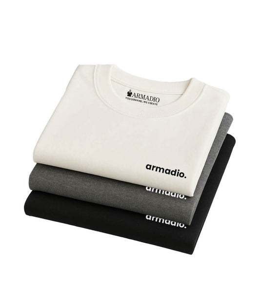 Monochrome Mood – Oversized Boxy T-Shirt Set