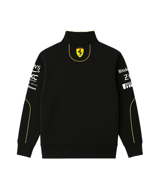 Ferrari Black Half Zipper 2024