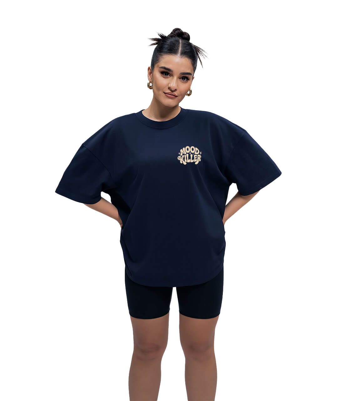 Mood Killer Navy Boxy Tee