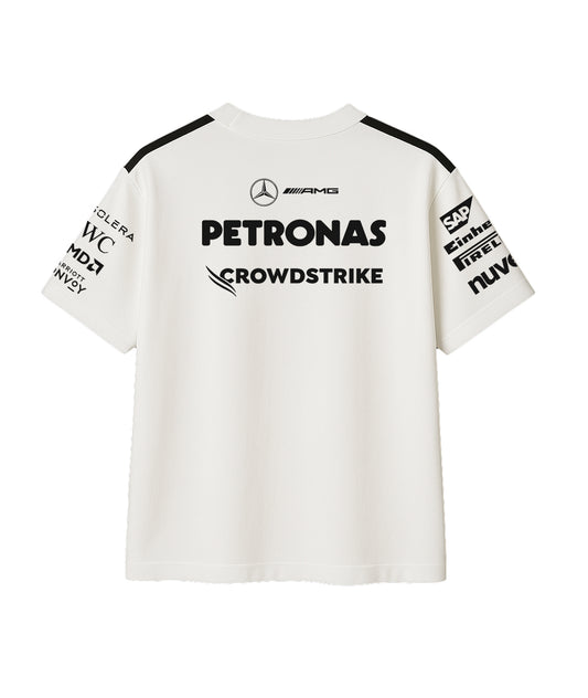 Mercedes White Oversized Team Tshirt