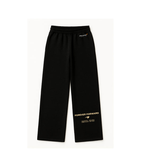 McLaren Black Wide-Leg Track Pants