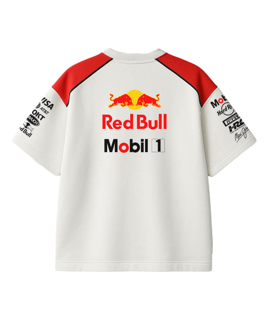 Red Bull White Oversized Tshirt