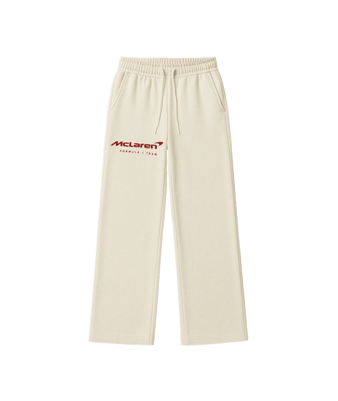 McLaren Off White Wide-Leg Track Pants