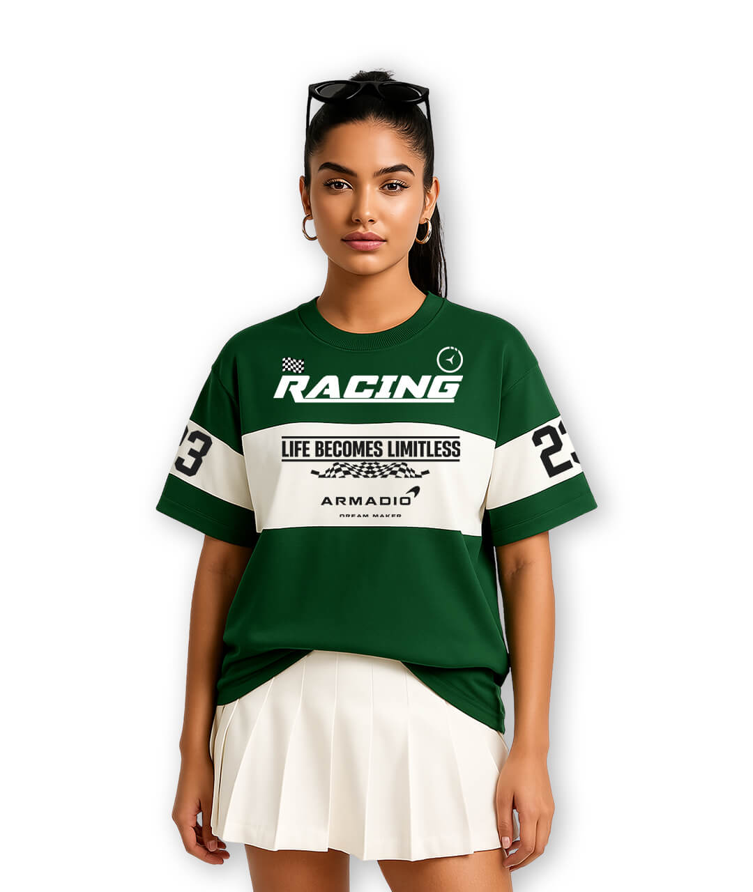 Green Limitless Racing Tee