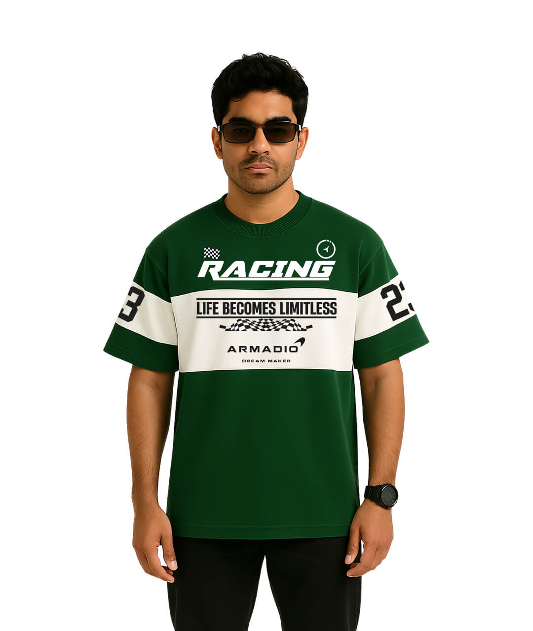 Green Limitless Racing Tee