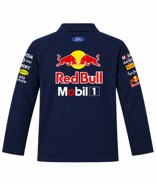 RB Blue Circuit Full Sleeve Polo