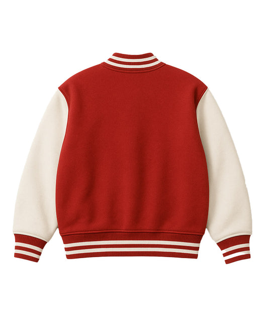 Red & White Classic Varsity Jacket