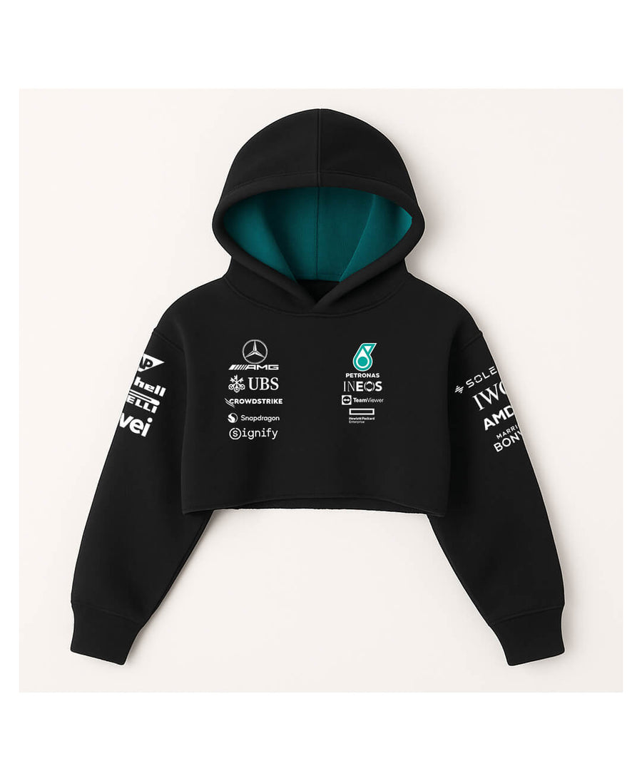 MGP Petronas Black Cropped Hoodie