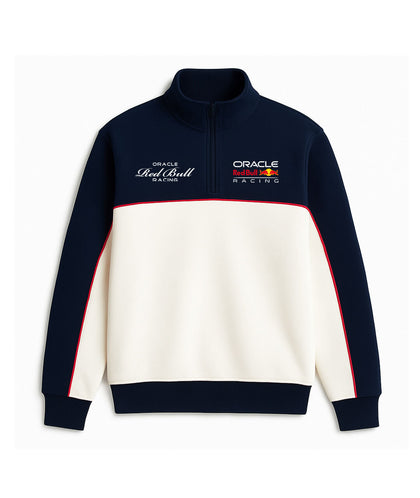 Red Bull Racing Navy–White Quarter Zip Sweatshirt