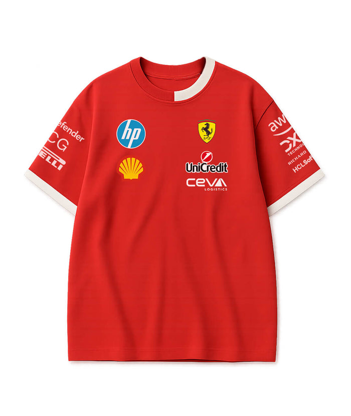 Ferrari Red Oversized Team Tshirt 2025