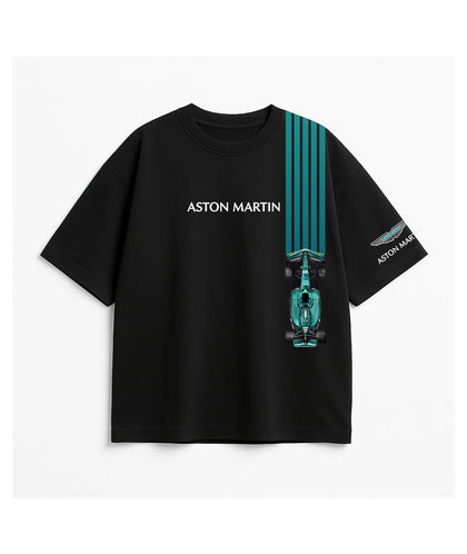 Aston Martin Black Boxy Tee