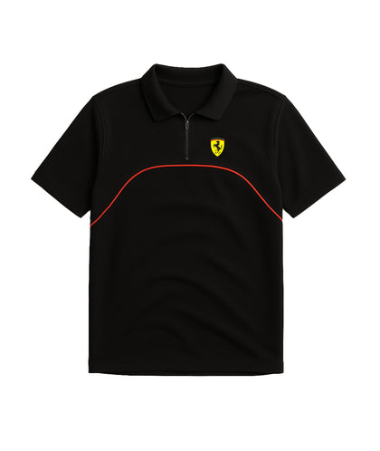 Scuderia Blackline Half-Zip Polo