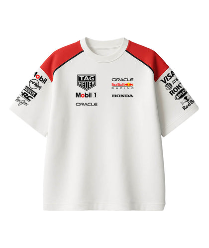 Red Bull White Oversized Tshirt
