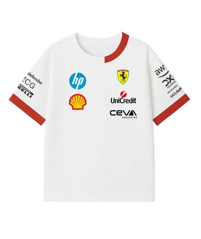 Ferrari White Oversized Tee