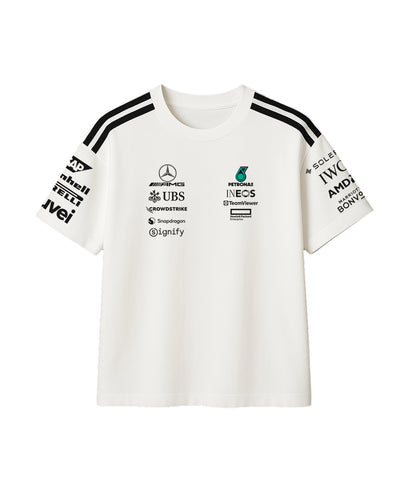 Mercedes White Oversized Team Tshirt