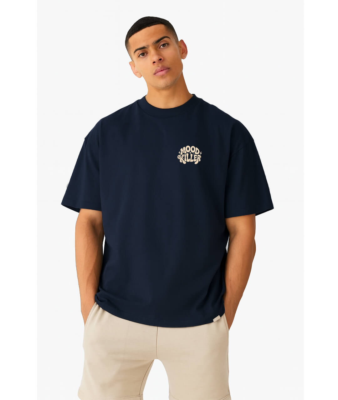 Mood Killer Navy Boxy Tee