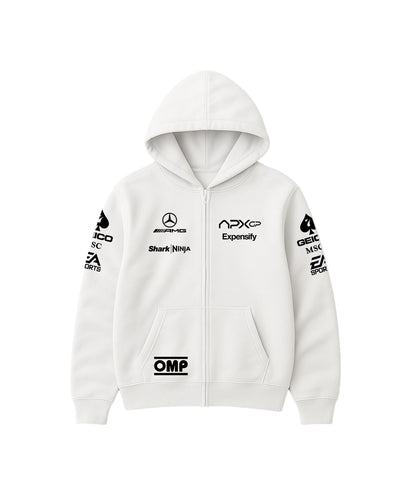 APEX GP White Sponsor Hoodie – Limited Edition
