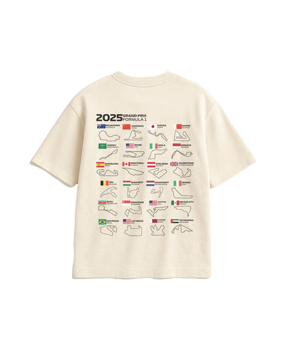 F1 2025 Grand Prix Circuit Oversized Tee