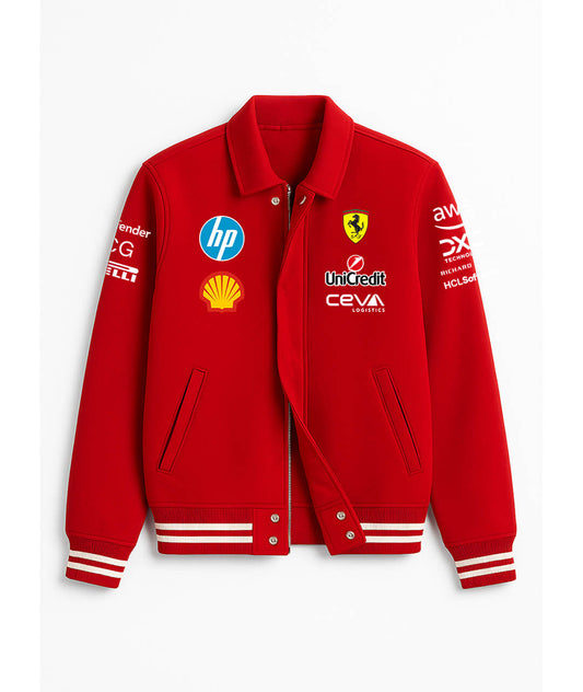 Ferrari Red Varsity Jacket – Scuderia Edition