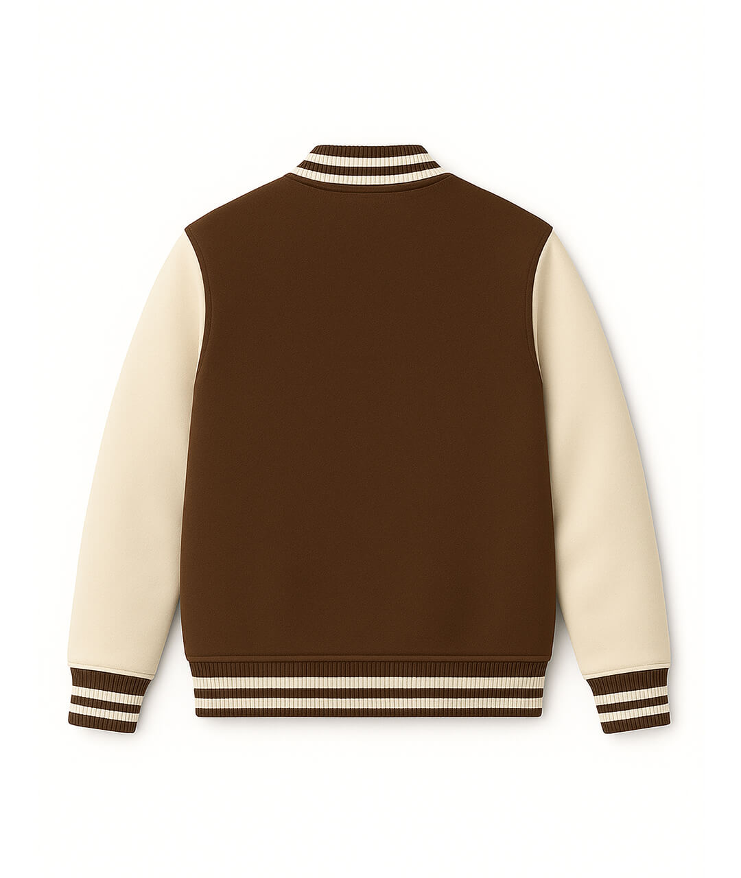 Brown Cream Cotton Varsity