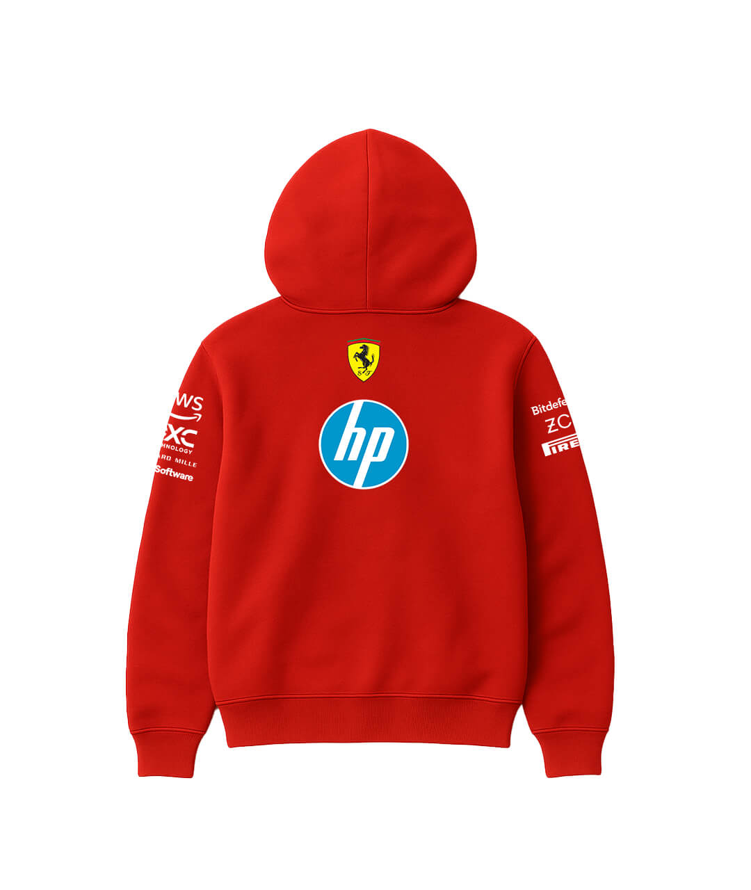 Ferrari Full-Zip Hoodie – Rosso Corsa Edition – Armadio India