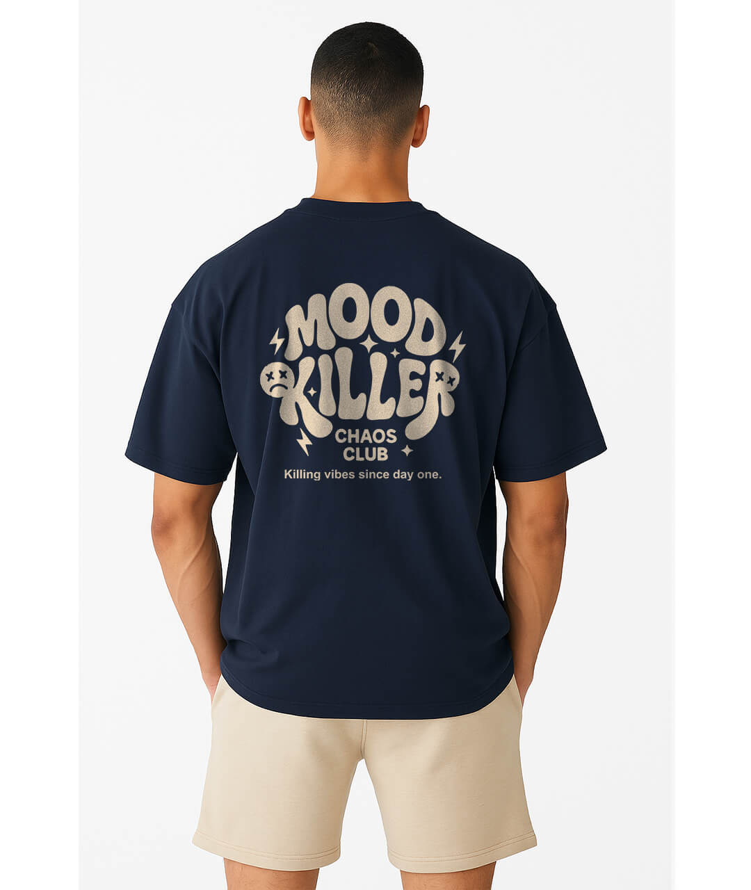 Mood Killer Navy Boxy Tee