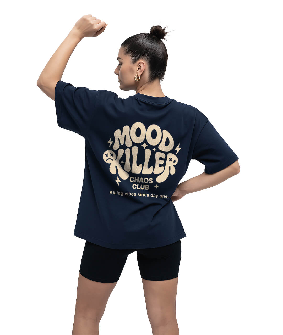 Mood Killer Navy Boxy Tee