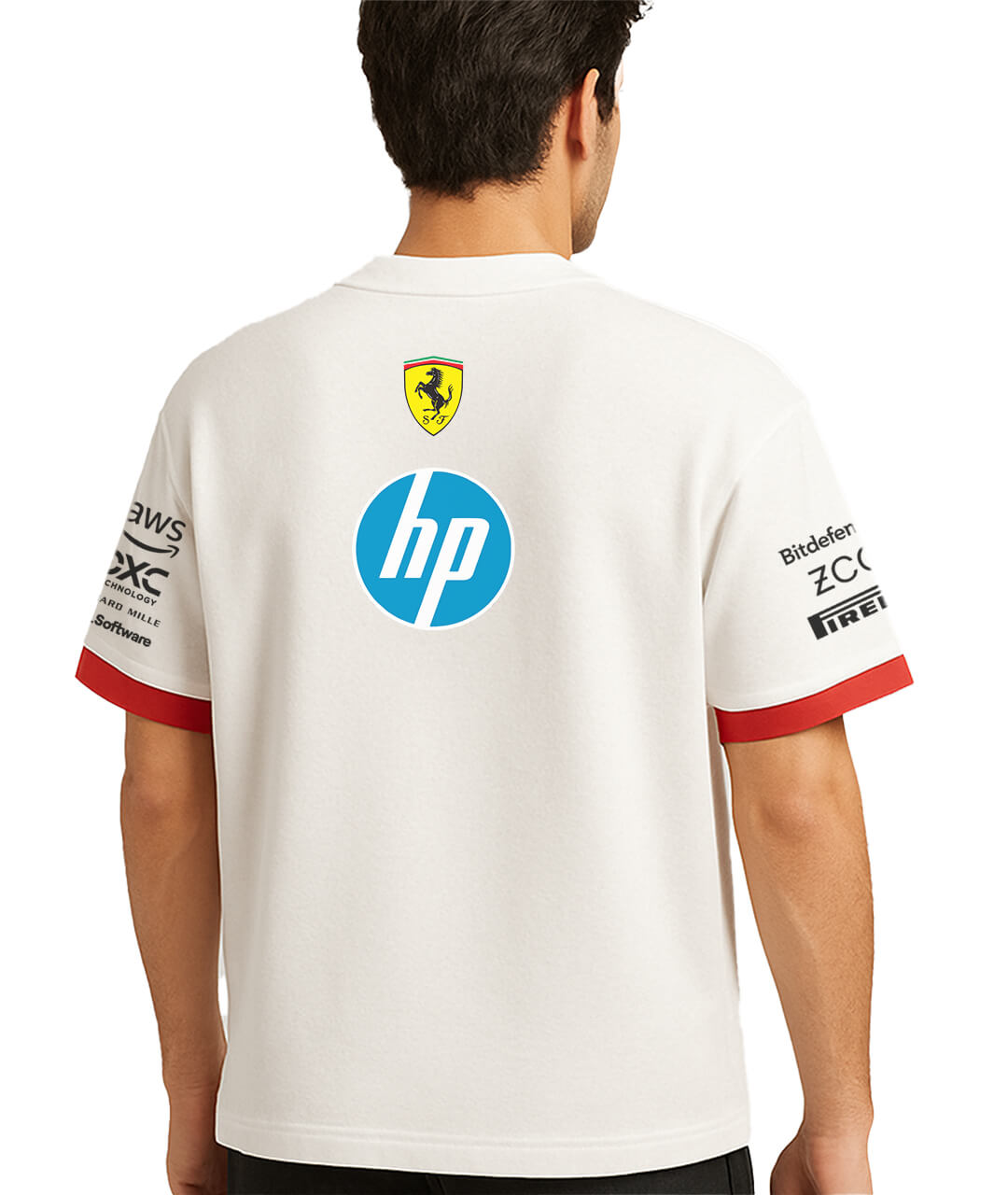 Ferrari White Oversized Tee