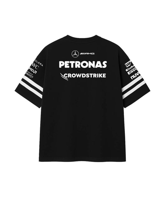 Mercedes  Black Oversized Team Tshirt