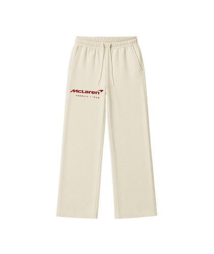 McLaren Off White Wide-Leg Track Pants
