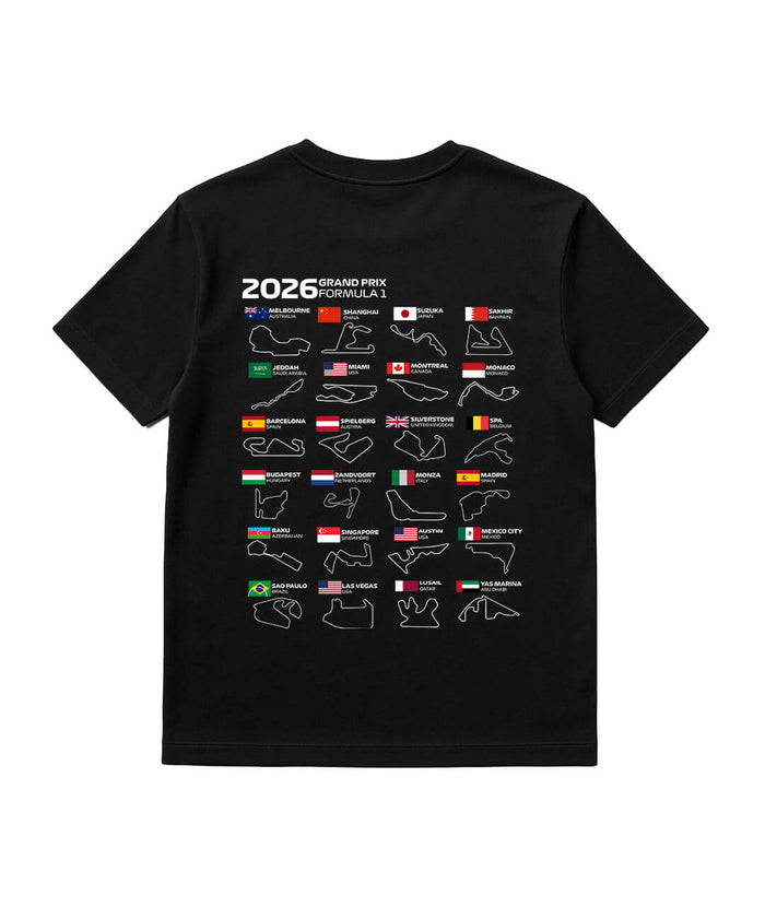 Formula 1 Black 2026 Oversized Circuit Tee