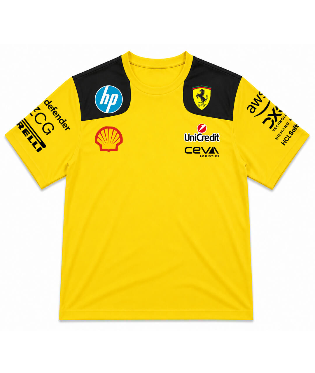 Ferrari Sponsor Track Tee – Giallo