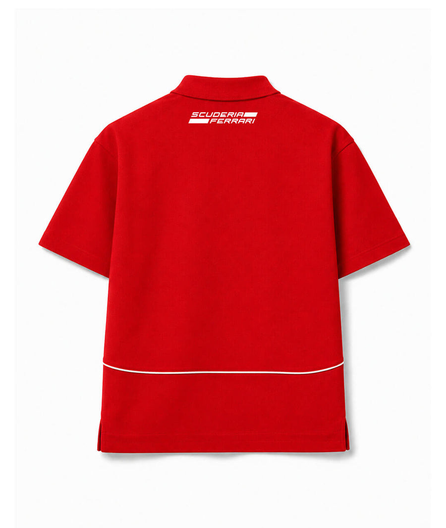 SF Rosso Minimal Zip Polo