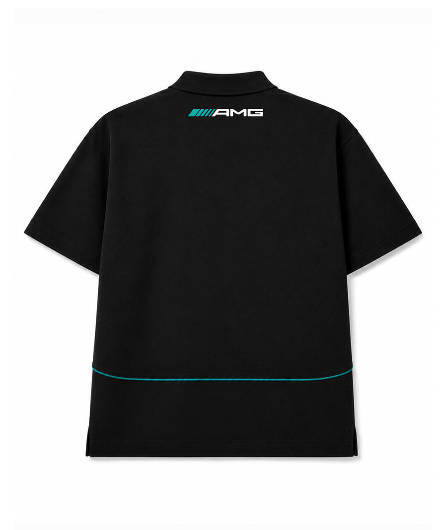 Mercedes AMG Stealth Petronas Zip Polo
