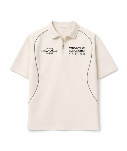 Red Bull Ivory Circuit Zip Polo