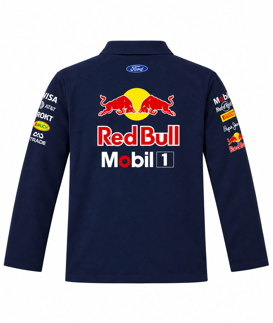 RB Blue Circuit Full Sleeve Polo