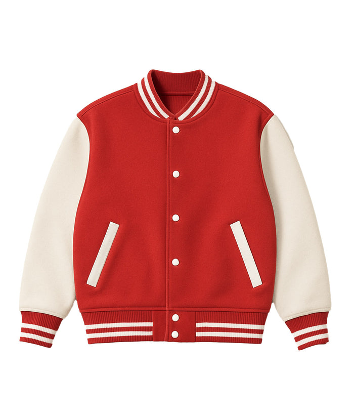 Red & White Classic Varsity Jacket