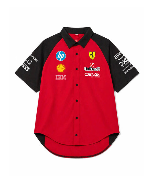 SF Racing Team Snap Shirt – Racing Red